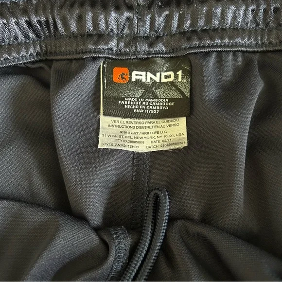 Men's And1 Blue, Orange and Dark Blue Bundle Athletic basketball Shorts - Picture 7 of 16